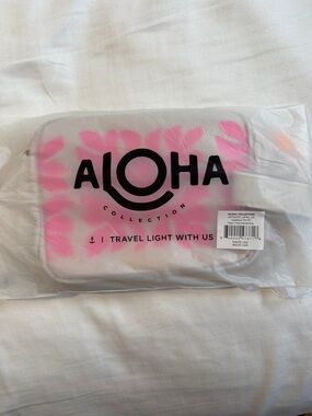 NWT Aloha Collection Git Kit Appliqué Big Show neon pink and sandstone
